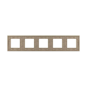 Livolo | Goud | SR+SR+SR+SR+SR | Glasplaat Livolo Nederland B.V.