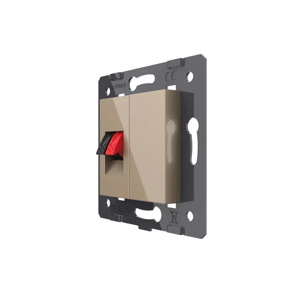 Livolo | Goud | SR | Audio insteek | Blindplaat Livolo Nederland B.V.