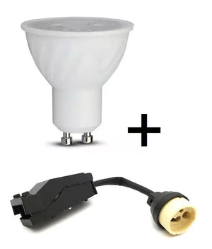 GU10 armatuur | Zwart - Chroom | Kantelbaar en Richtbaar | Inbouwspot | Vierkant | ø 76mm Livolo Nederland B.V.
