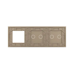 Livolo | Goud | 2+2+SR | Glasplaat | Combinatie Livolo Nederland B.V.
